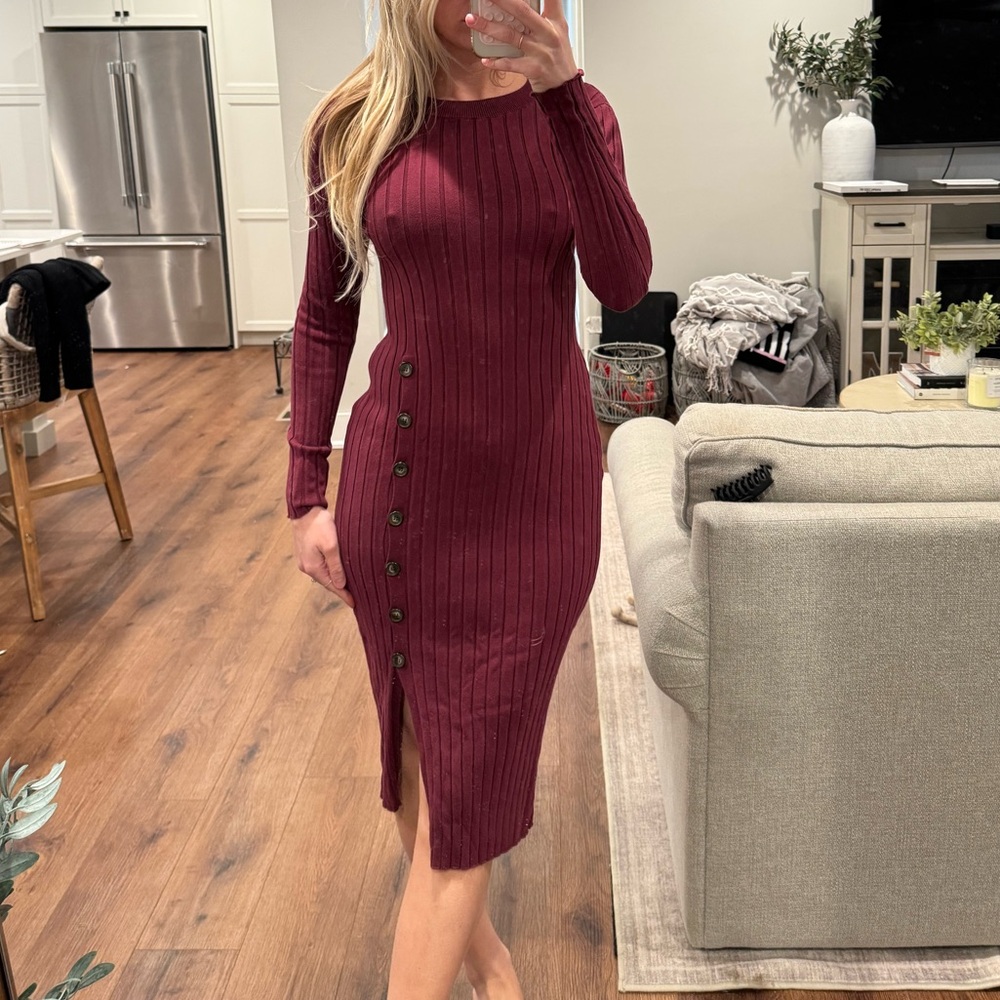 Open Edit Sweater Dress XS